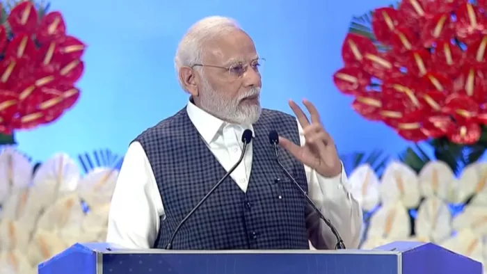 भारत मंडपम में संकल्प सप्ताह कार्यक्रम को संबोधित करते पीएम मोदी