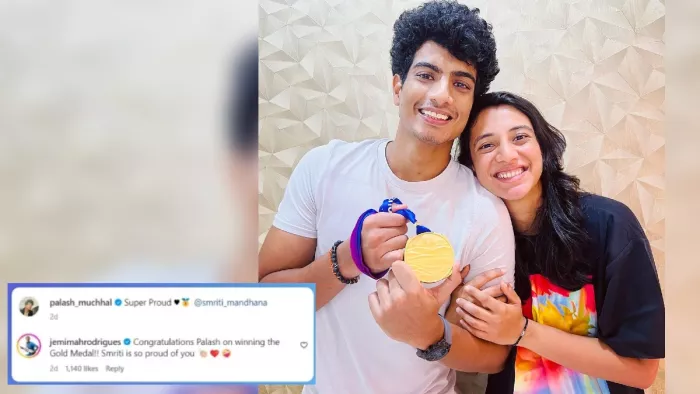 स्मृति मंधाना के ब्वॉयफ्रेंड ने शेयर की तस्वीर।