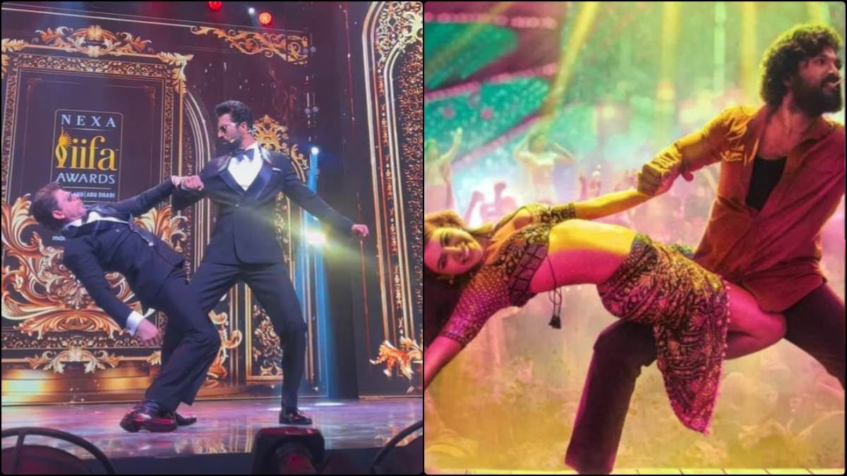 shah rukh khan vicky kaushal dance pushpa song oo antava as samantha and allu arjun watch funny video