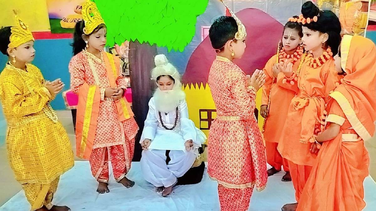 bharat milap staged in bhiwani school inspiring values of lord ram