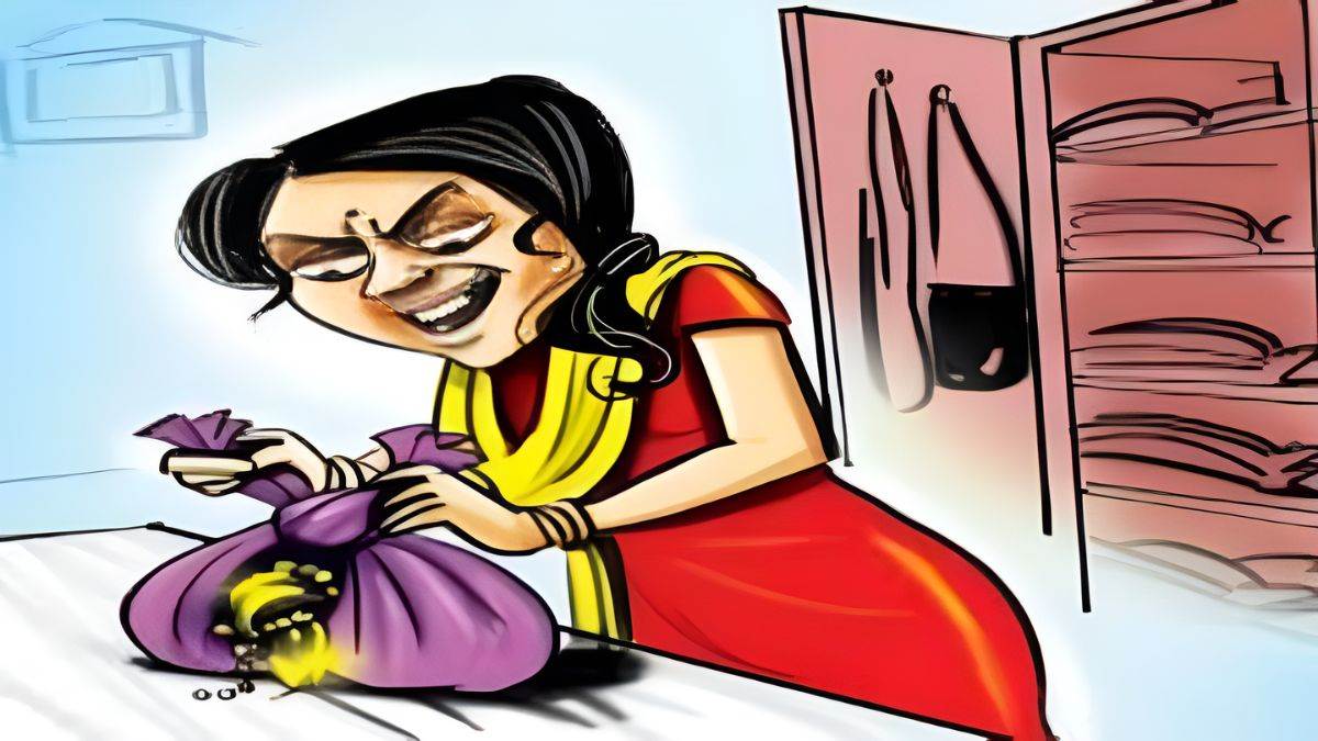 ncr faridabad news 9 lakh rupees stolen domestic helper suspected