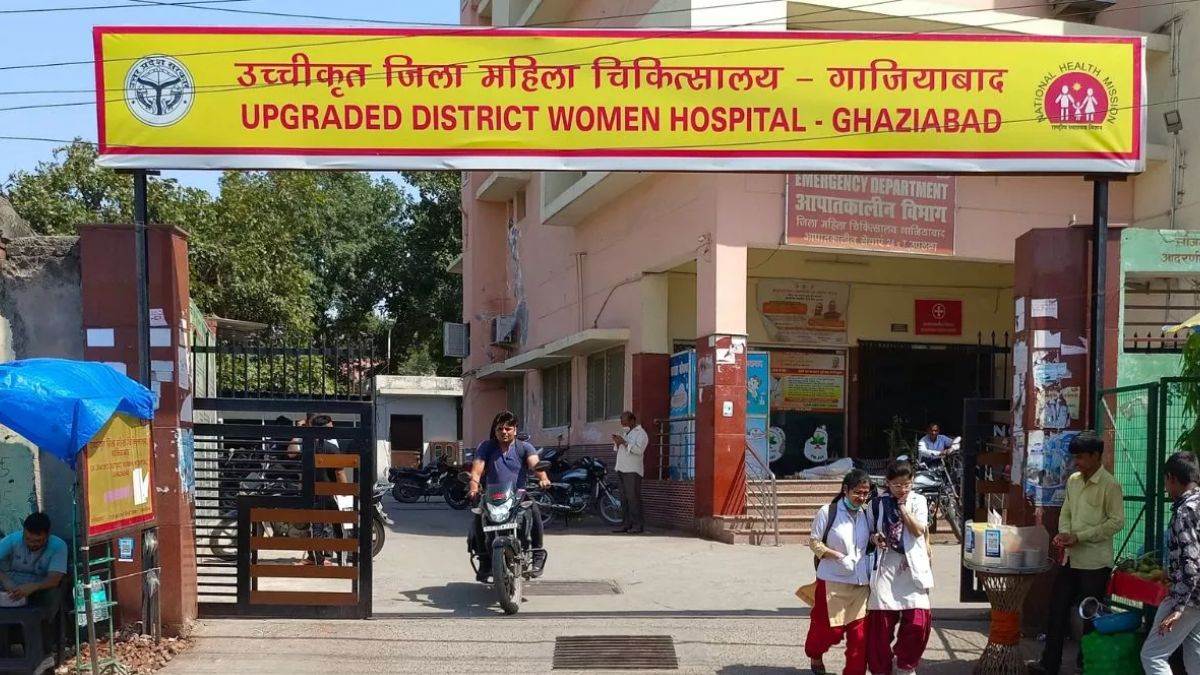 ncr ghaziabad news pathology lab sample center shifts to ground floor for pregnant women