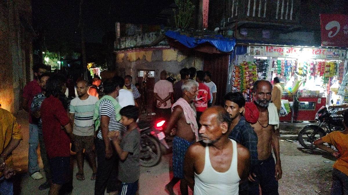 bike riders opened fire in maharajganj siwan police recovered a cartridge from the scene