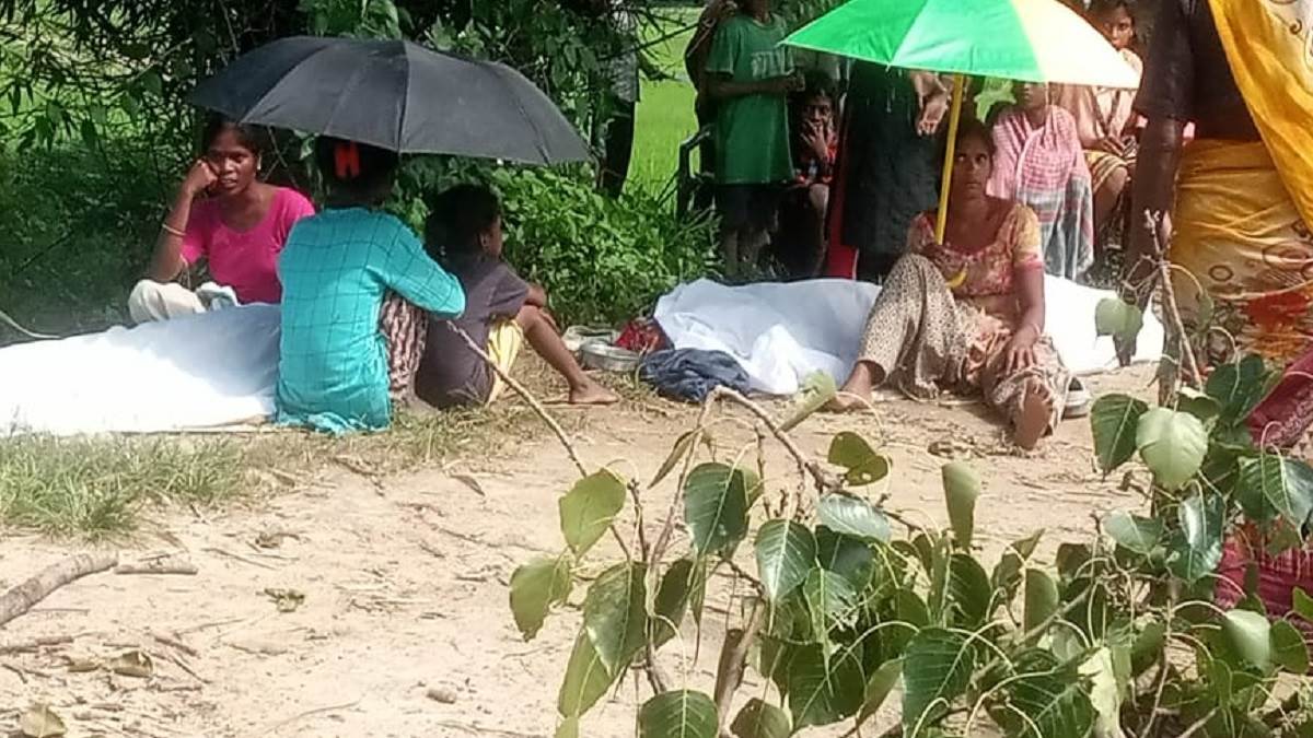 young men were going on a bike a tree branch fell on him he got crushed and died on the spot