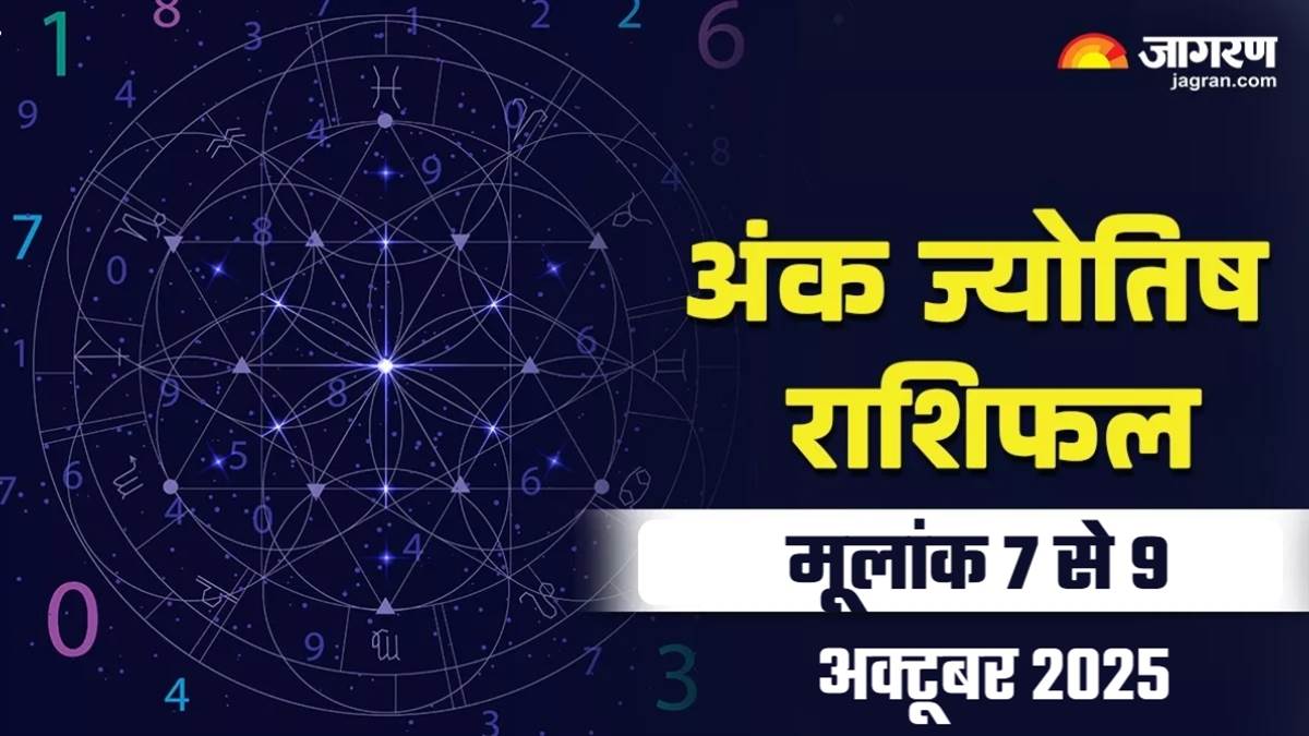 monthly numerology horoscope october 2025 for mulank 7 to 9 forecast