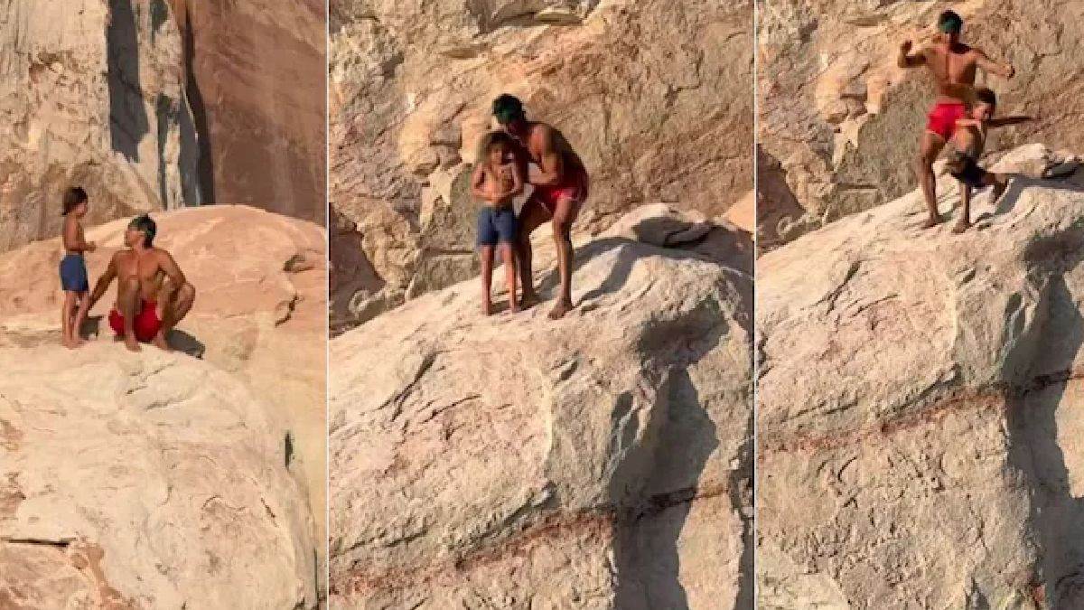 influencer father throws son into ditch said i am good father