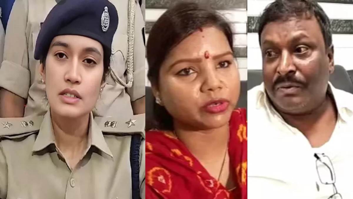 who is ips officer sweety sehrawat imposed cca on bihar politician rupauli ex mla bima bharti husband awadhesh mandal