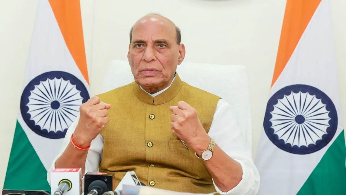 defense minister rajnath singh stresses tri service integration for national security