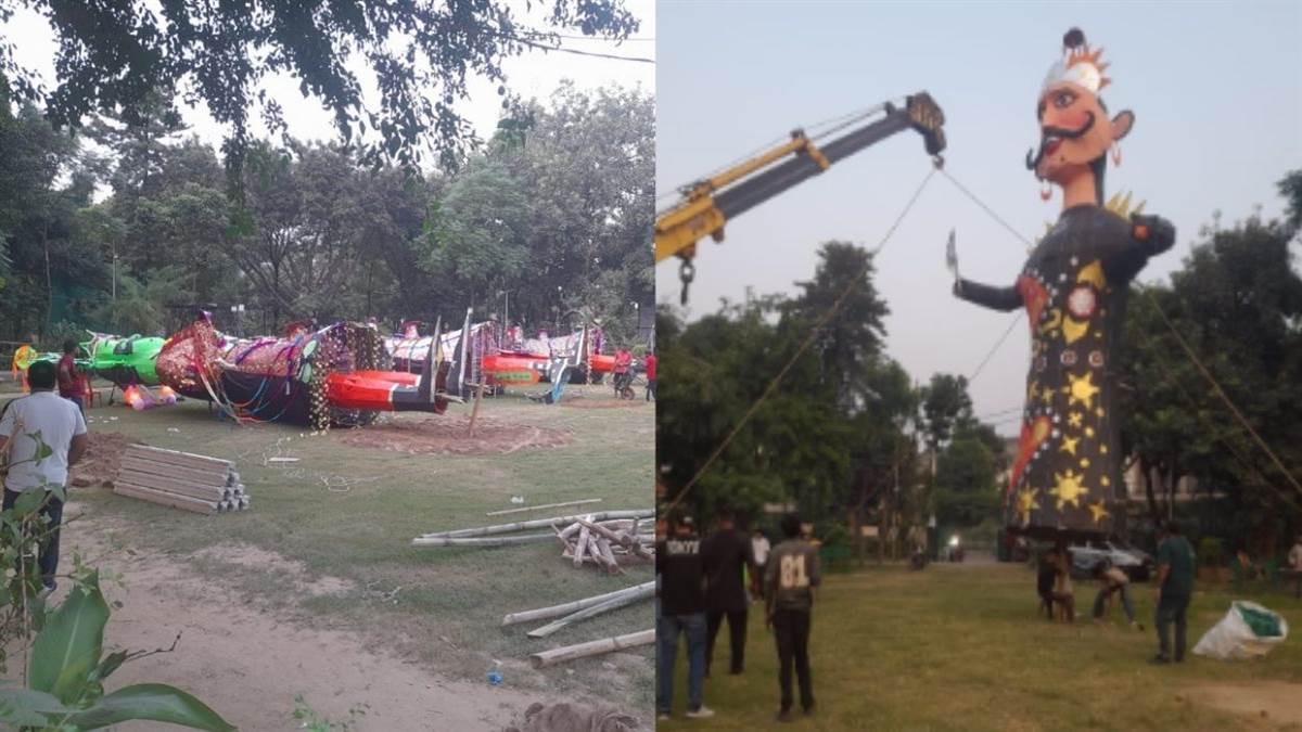 dashara celebrations in jalandhar tallest ravana effigy and anti corruption message