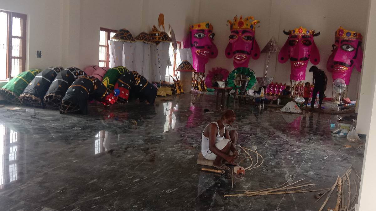 jind ravan dahan preparations underway for dussehra