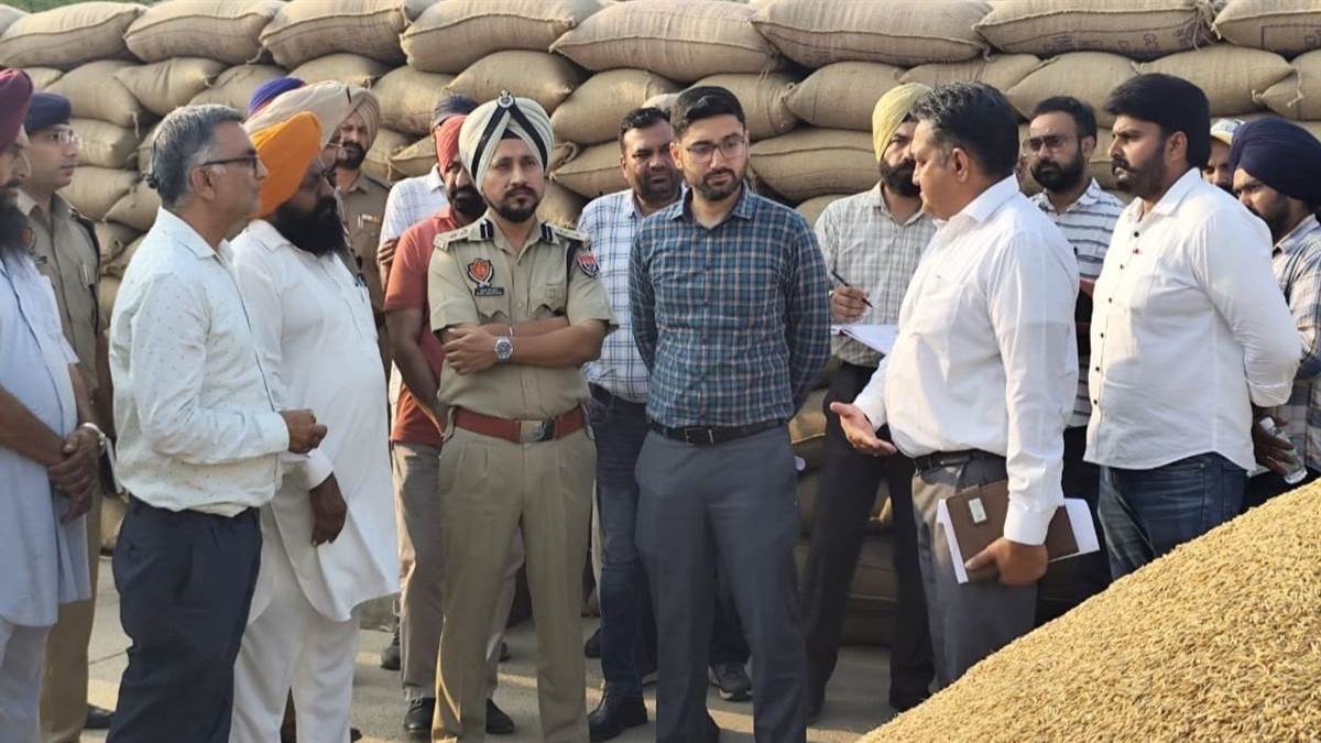rupnagar dc checks mandi procurement and farmer facilities