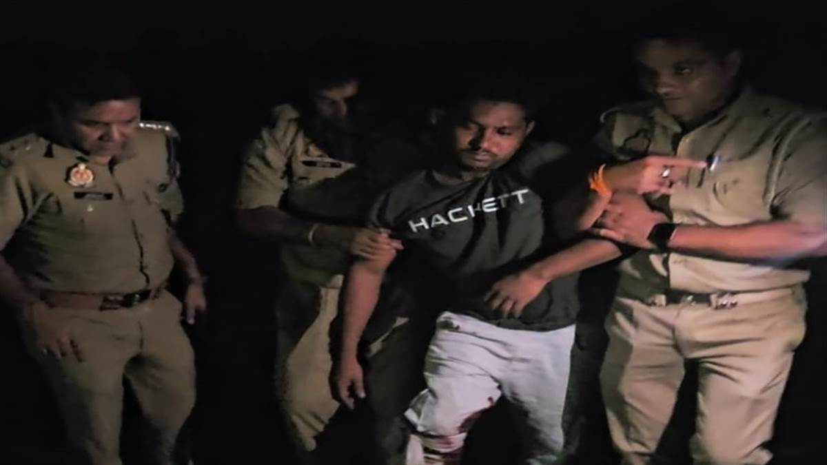 sambhal city news criminal arrested after encounter with police