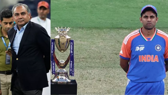 Suryakumar Yadav ने ट्रॉफी लेकर भागते हुए देखा मोहसिन को देखा