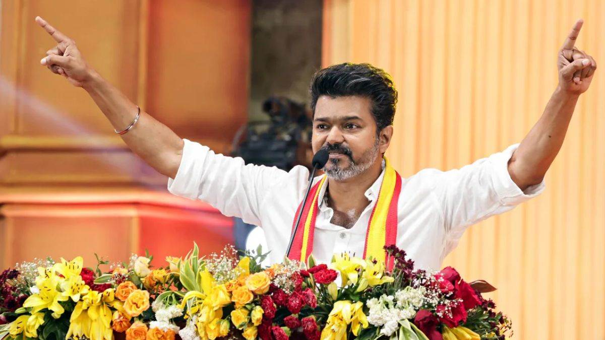 vijay party leader aadhav arjuna booked for inciting rebellion via social media