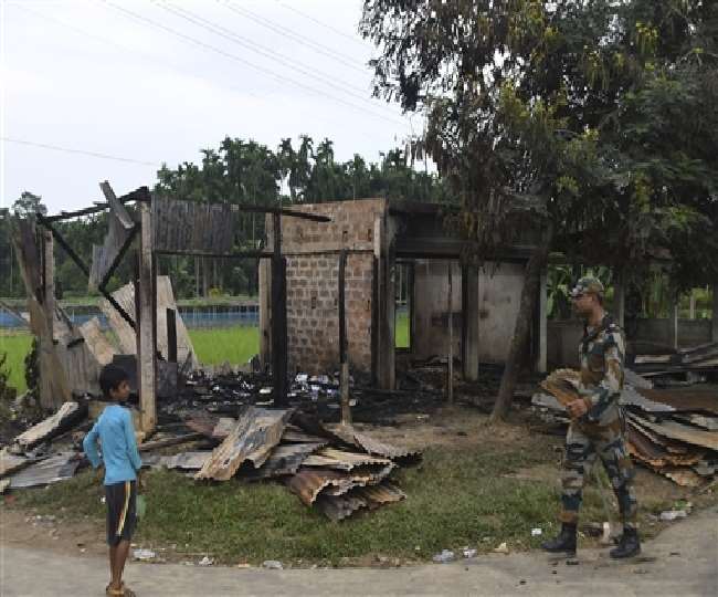 tripura violence temple vandalized and abvp leader attacked section 144 imposed in laxmipur and kailashahar