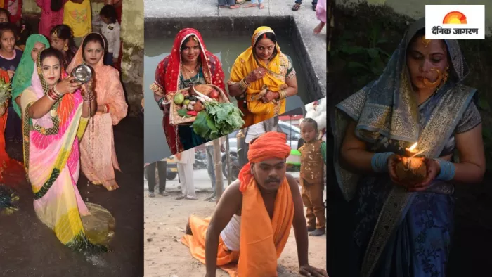 Chhath Puja 2022 Photos : हल्द्वानी में छठ पूजा के लिए तीन सार्वजनिक घाट बनाए गए थे।