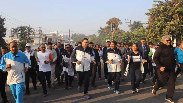 Run For Unity : रन फार यूनिटी के लिए रूट का आयोजन किया गया। मुख्यमंत्री भी दौड़े। जागरण