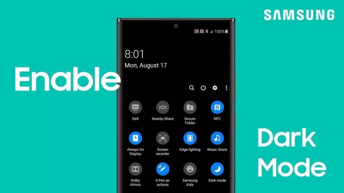 Dark Mode feature Photo Credit - Samsung US