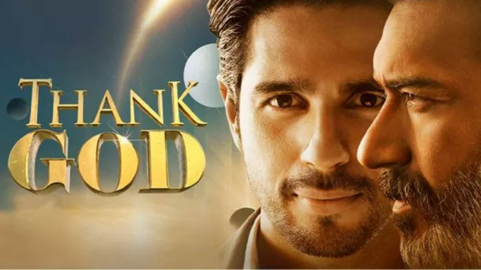 File Photo of Ajay Devgan and Siddharth Malhotra from Thank God Poster