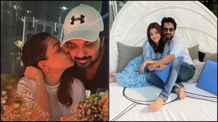 मैरिज एनिवर्सरी पर पति के साथ रोमांटिक हुईं काजल अग्रवाल (फोटो क्रेडिट- इंस्टाग्राम)