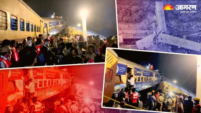 आंध्र प्रदेश में रविवार को दो ट्रेनों की टक्कर से भीषण हादसा हो गया।