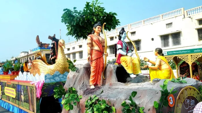 पुत्रेष्टि यज्ञ से लेकर प्रभु के राजतिलक तक की कथाओं का हुआ प्रदर्शन। जागरण