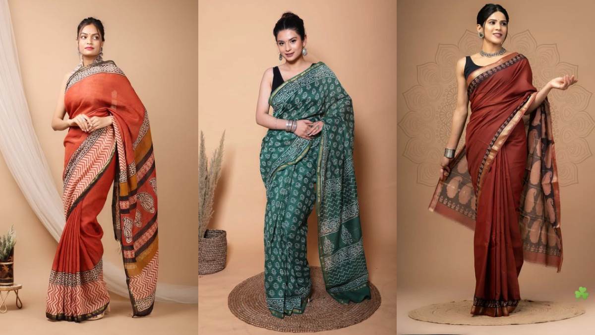 लड़कों के दिलों पर ब्रेक लगाने आ गई स्टाइलिश और डिजाइनर Chanderi Saree, जिन्हें पहनते ही हर जगह होगी आपकी चर्चा