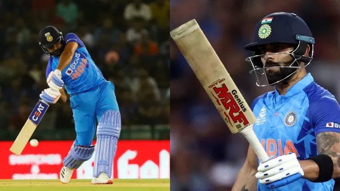 IND vs BAN: विराट कोहली और रोहित शर्मा (फोटो क्रेडिट ट्विटर)
