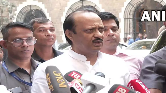 महाराष्ट्र विधानसभा के विपक्ष के नेता अजीत पवार की फाइल फोटो।