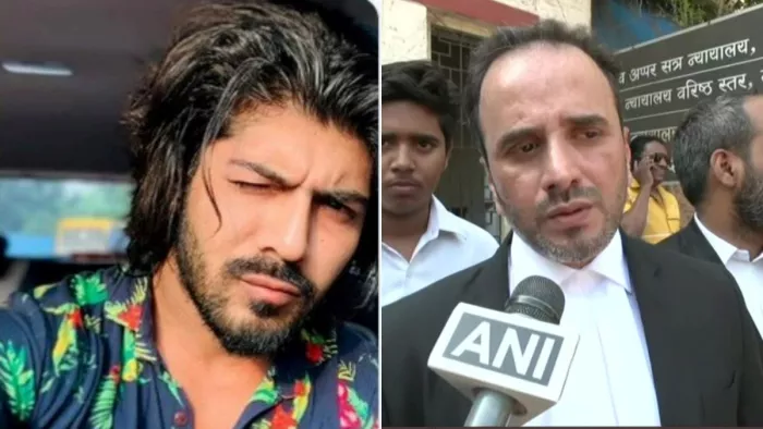 File Photo of Sheezan Khan and Advocate Sharad Rai