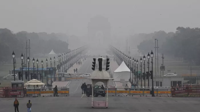 30 दिसंबर को दिल्ली में कुछ ऐसा था नजारा।