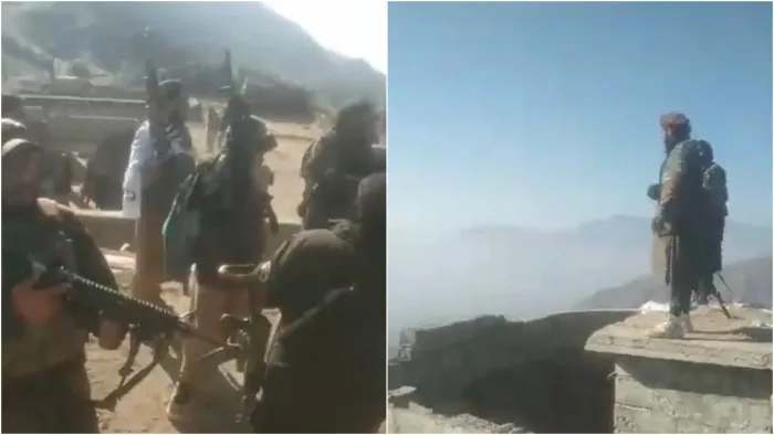 सोशल मीडिया पर प्रसारित पाक मिलिट्री बेस पर कब्जे के वीडियो से ली गई तस्वीर। (Photo- X/@KabulFrontline)