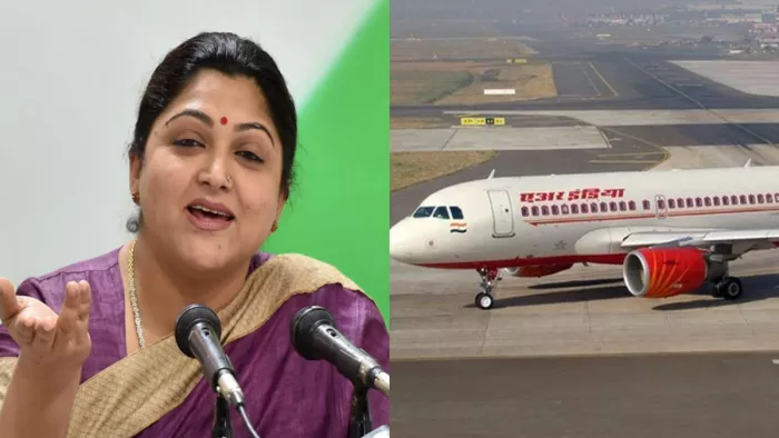 Air India की खराब व्यवस्थाओं पर भड़कीं BJP नेता खुशबू सुंदर (फाइल फोटो)