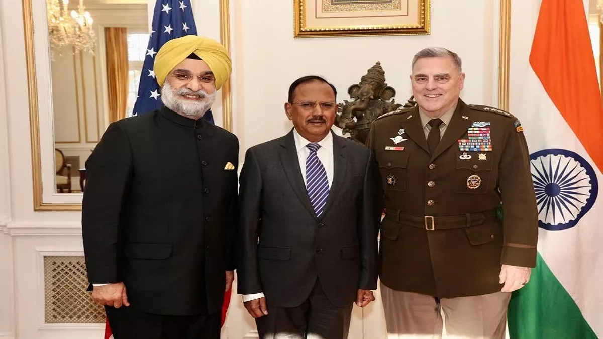 NSA Ajit Doval: NSA अजीत डोभाल ने US दौरे पर की जनरल मार्क मिले से मुलाकात; कई मुद्दों पर हुई चर्चा