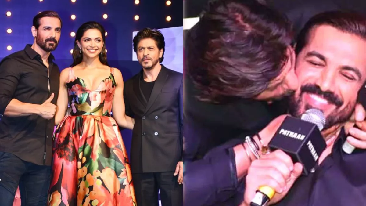 During Pathaan Press Conference Shah Rukh Khan kissed John Abraham, Instagram