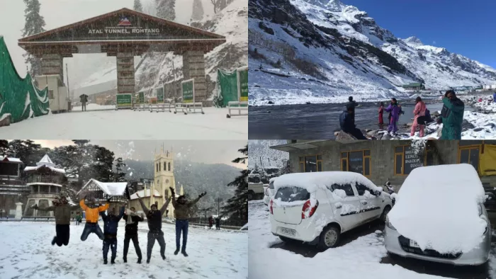 बर्फ की सफेद चादर ओढ़े हिमाचल, पर्यटकों से होगा गुलजार