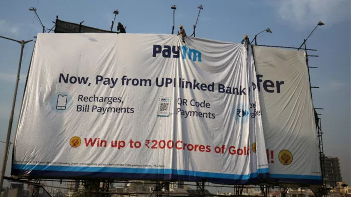 पेटीएम पेमेंट्स बैंक के खातों में एक मार्च से जमा करने पर रोक (फोटो: रायटर)