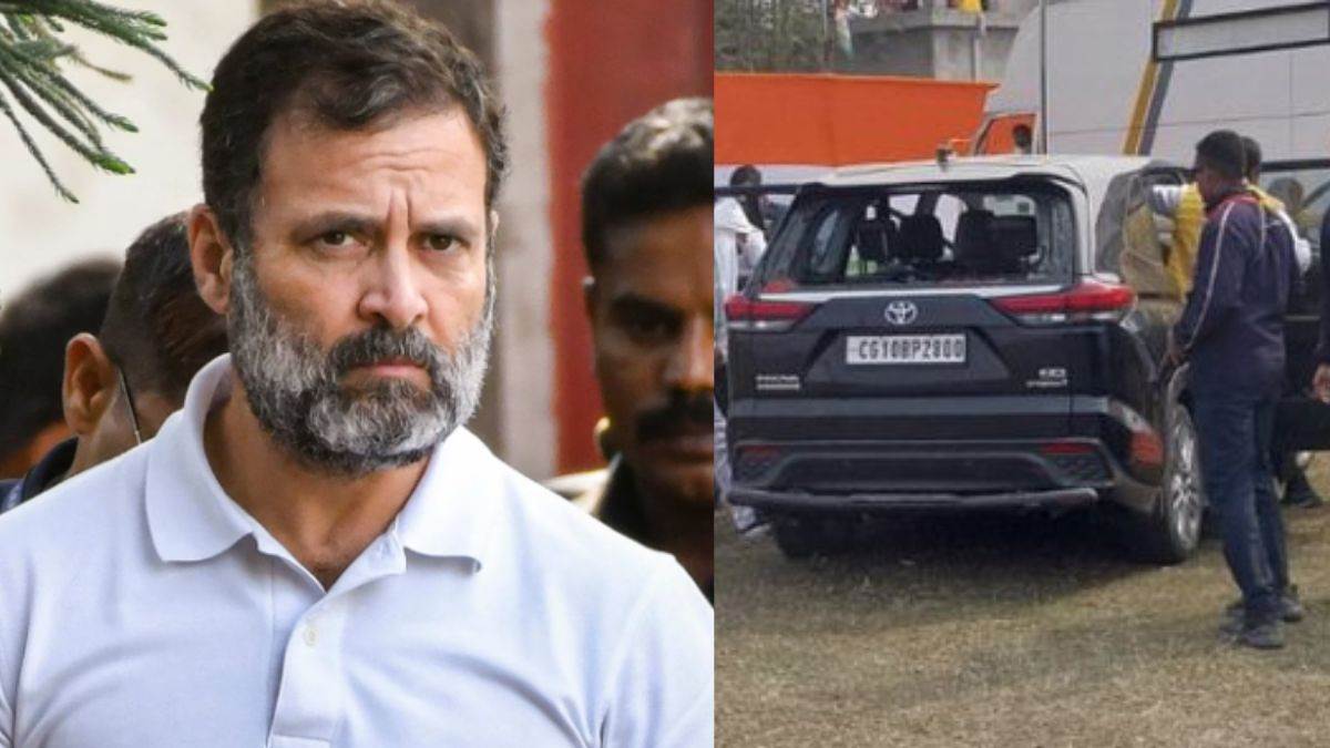 bharat jodo nyay yatra rahul gandhi convoy attacked in bengal stones thrown car glass broken