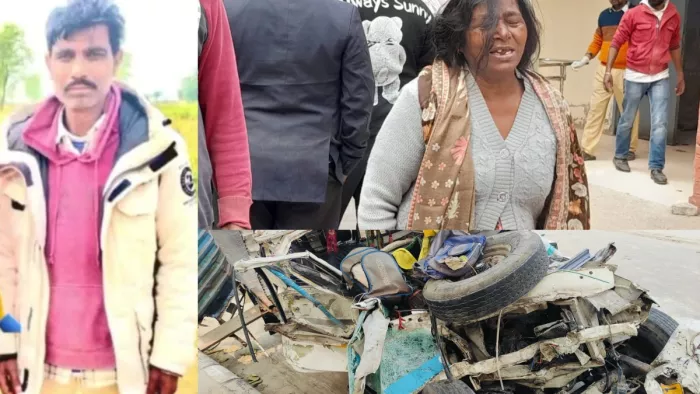 सुखविंदर सिंह की मौत के बाद बिलखती मां रशपाल कौर, फिरोजपुर हादसे में 11 लोगों की मौत।