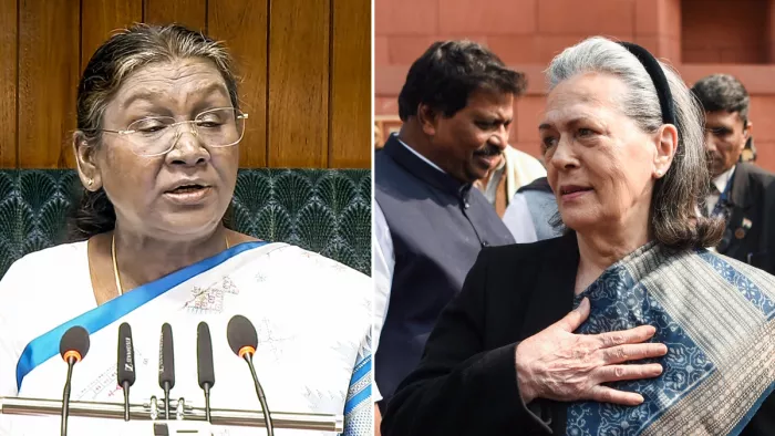 राष्ट्रपति द्रौपदी मुर्मु और सोनिया गांधी। ( फाइल फोटो )