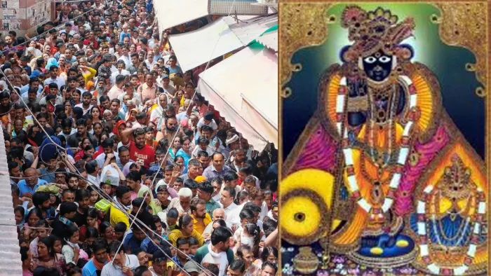 Banke Bihari Mandir: भीड़ के दबाव में अकुलाए भक्त, चीख उठे बच्चे