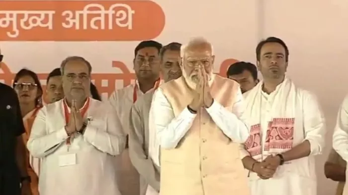Meerut News: पीएम मोदी ने मेरठ में पहुंचकर जनता को किया संबोधित। ANI