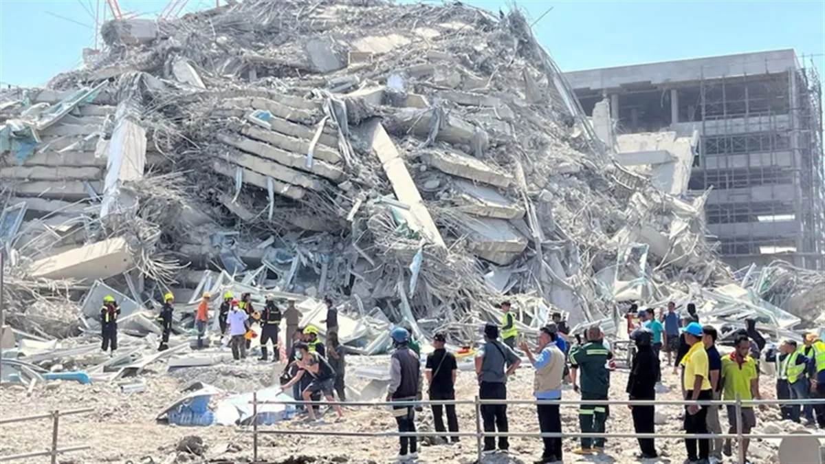 investigation begins into the collapse of a 33 storey tower in thailand a chinese company was constructing it