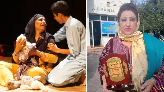 Farhat Siddiqui Artist: अभिनय करती हुई फरहत सिद्दीकी (जागरण संवाददाता फोटो)