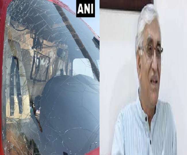 बाल-बाल बचे छत्तीसगढ़ के स्वास्थ्य मंत्री टीएस सिंह देव, हेलीकॉप्टर के शीशे में आई दरार