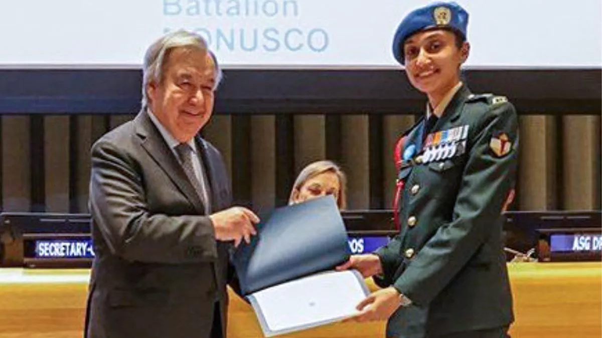 Major Radhika Sen: 'मेजर राधिका सेन की सेवाएं UN के लिए सच्ची उपलब्धि, एंटोनियो गुटेरेस बोले- अवार्ड देते मुझे हो रहा गर्व