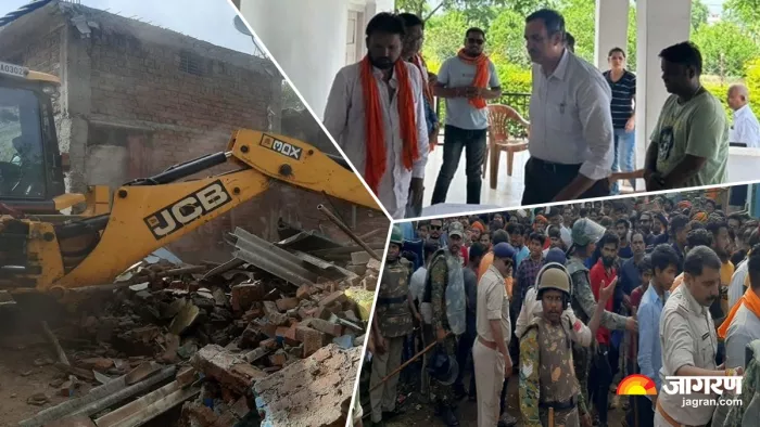 Dindori News: भगवान बजरंगबली का अपमान करने वाले अमजद खान का मकान बुलडोजर से ढहाया गया