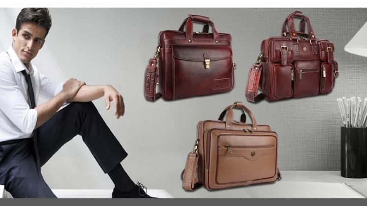 Brown Leather Gents Office Bag, Size/Dimension: 11.4 L X 3.9 W X 9.4 H  Inches, Capacity: 5-10 Kg at Rs 300/piece in Mumbai