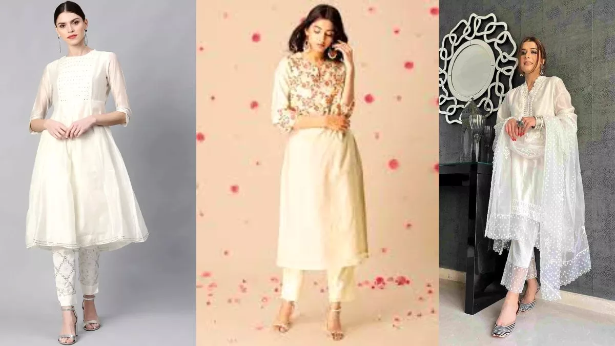 White kurtis for independence day hotsell
