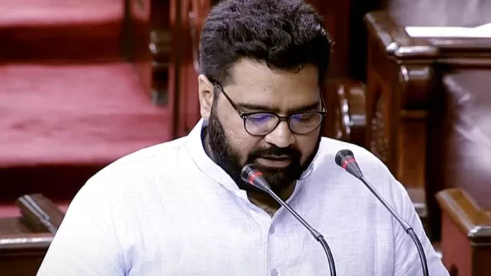 राज्यसभा सदस्य कार्तिकेय शर्मा का विपक्ष पर पलटवार (फाइल फोटो)।